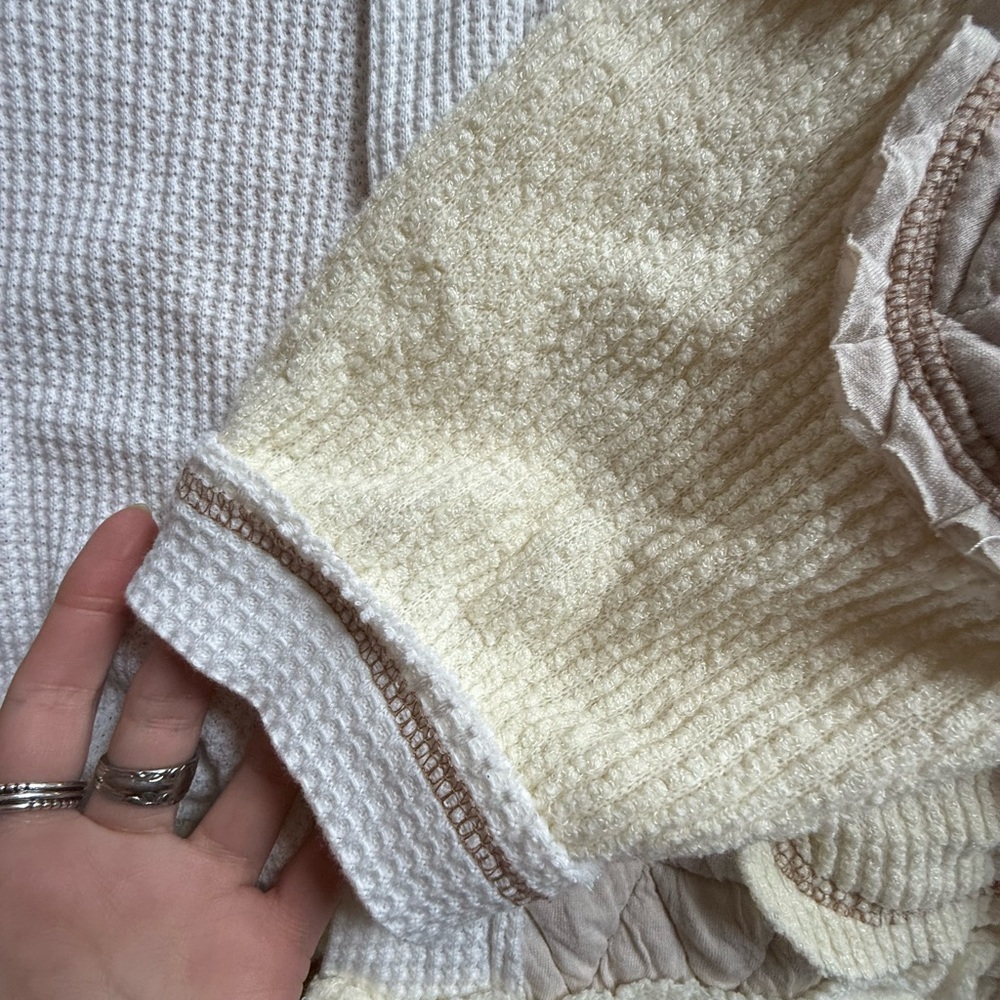 multi textured boho button down - Picture 3 of 6
